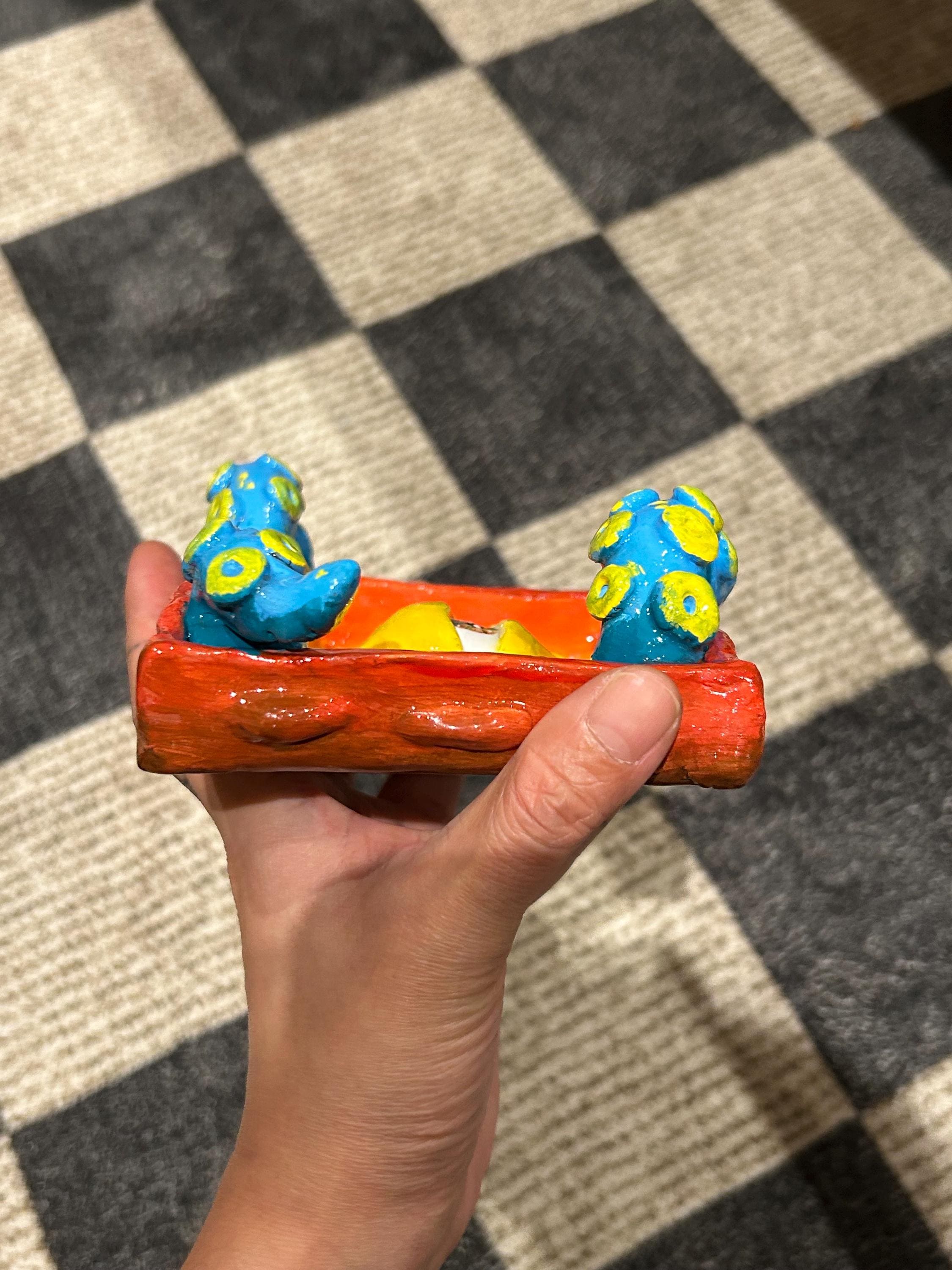 Tentacle Clay Ashtray no.3