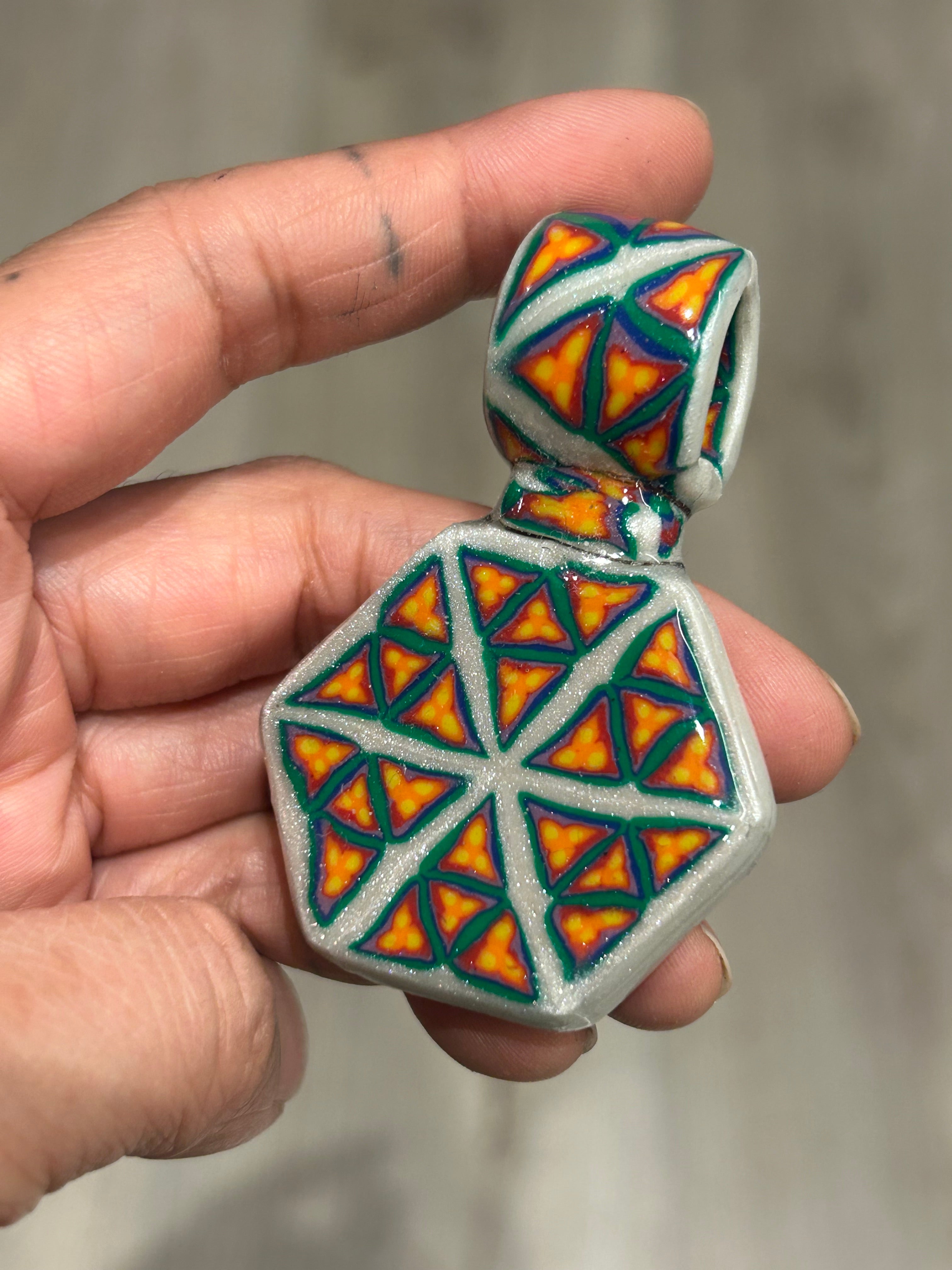 Polymer Cane Pendant No.5
