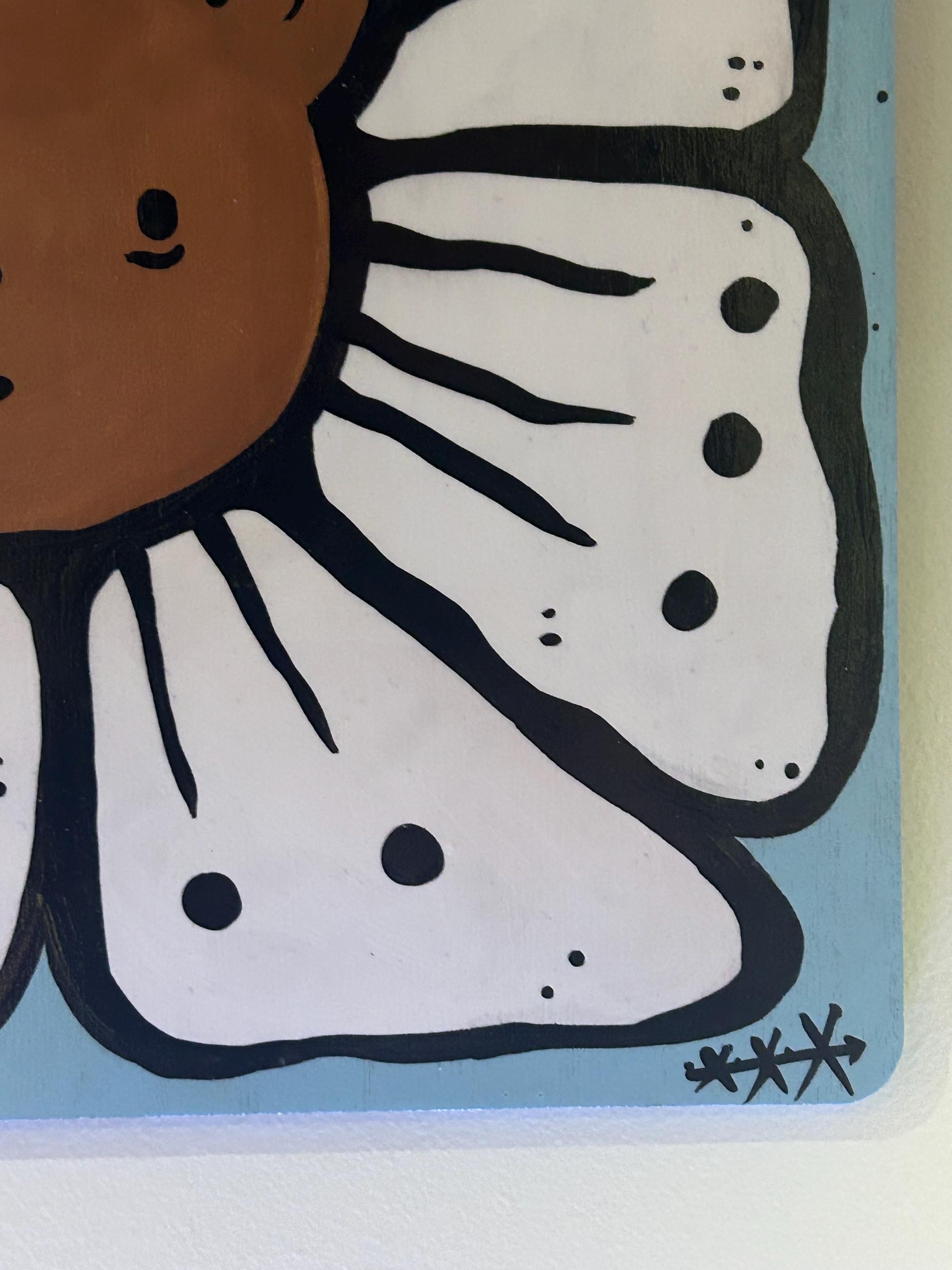 Bearly there, hold on it gets better - Acrylic painting on Wood