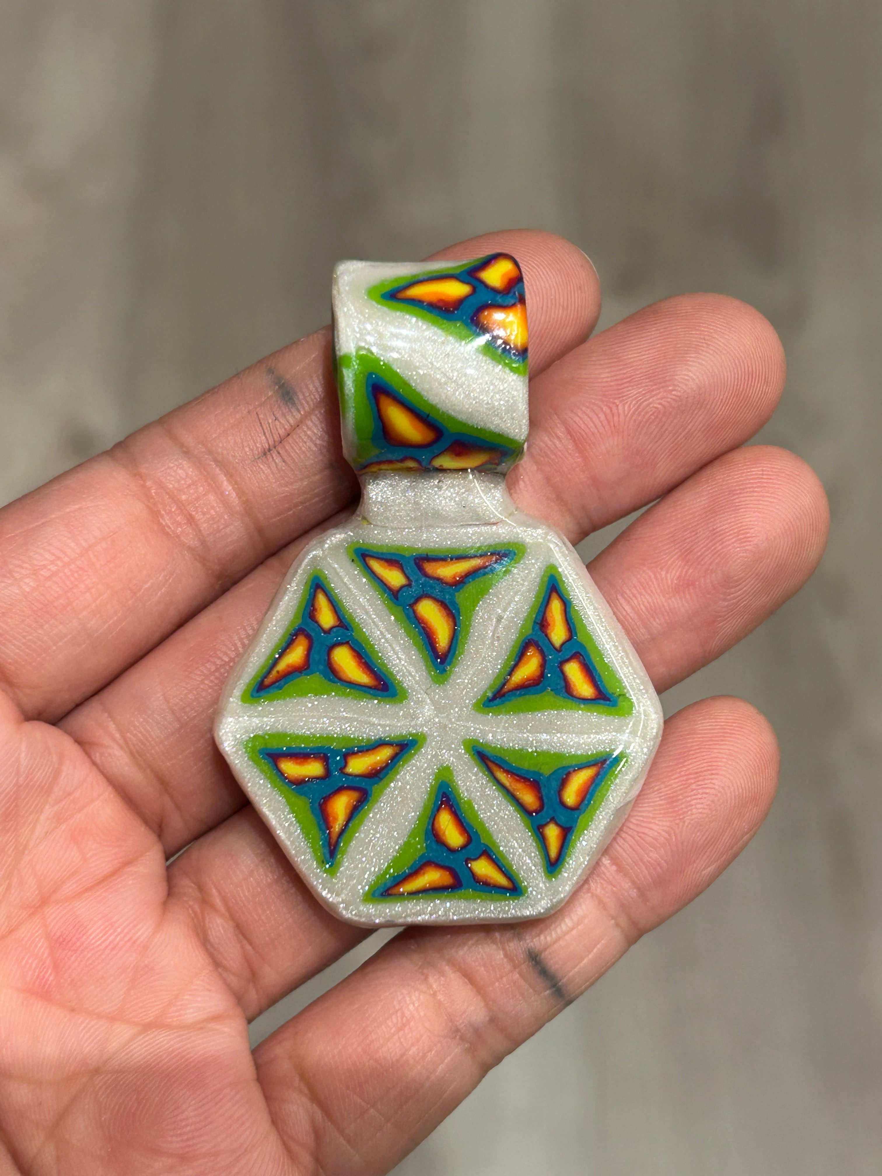Polymer Cane Pendant No.4