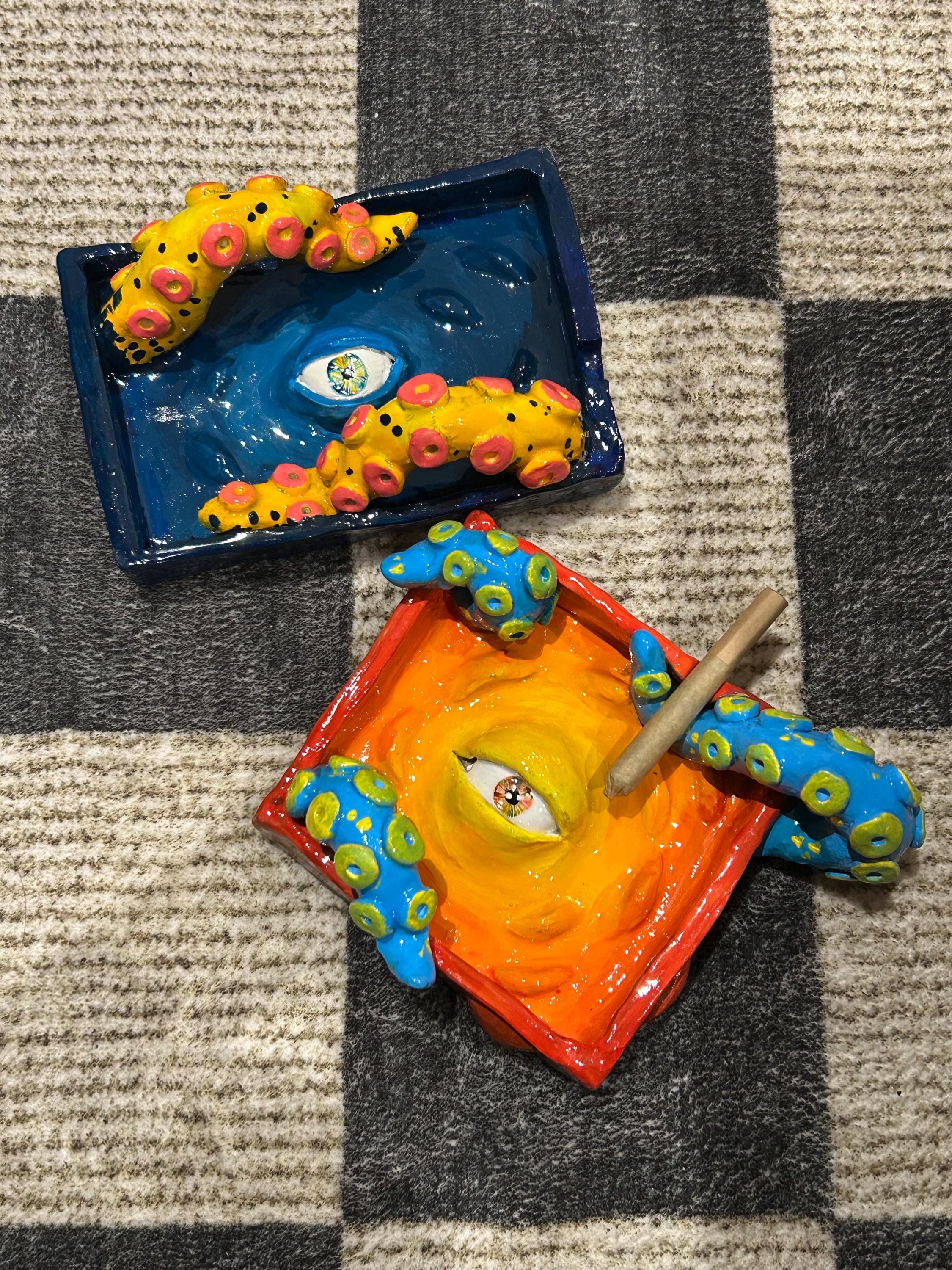 Tentacle Clay Ashtray no.4