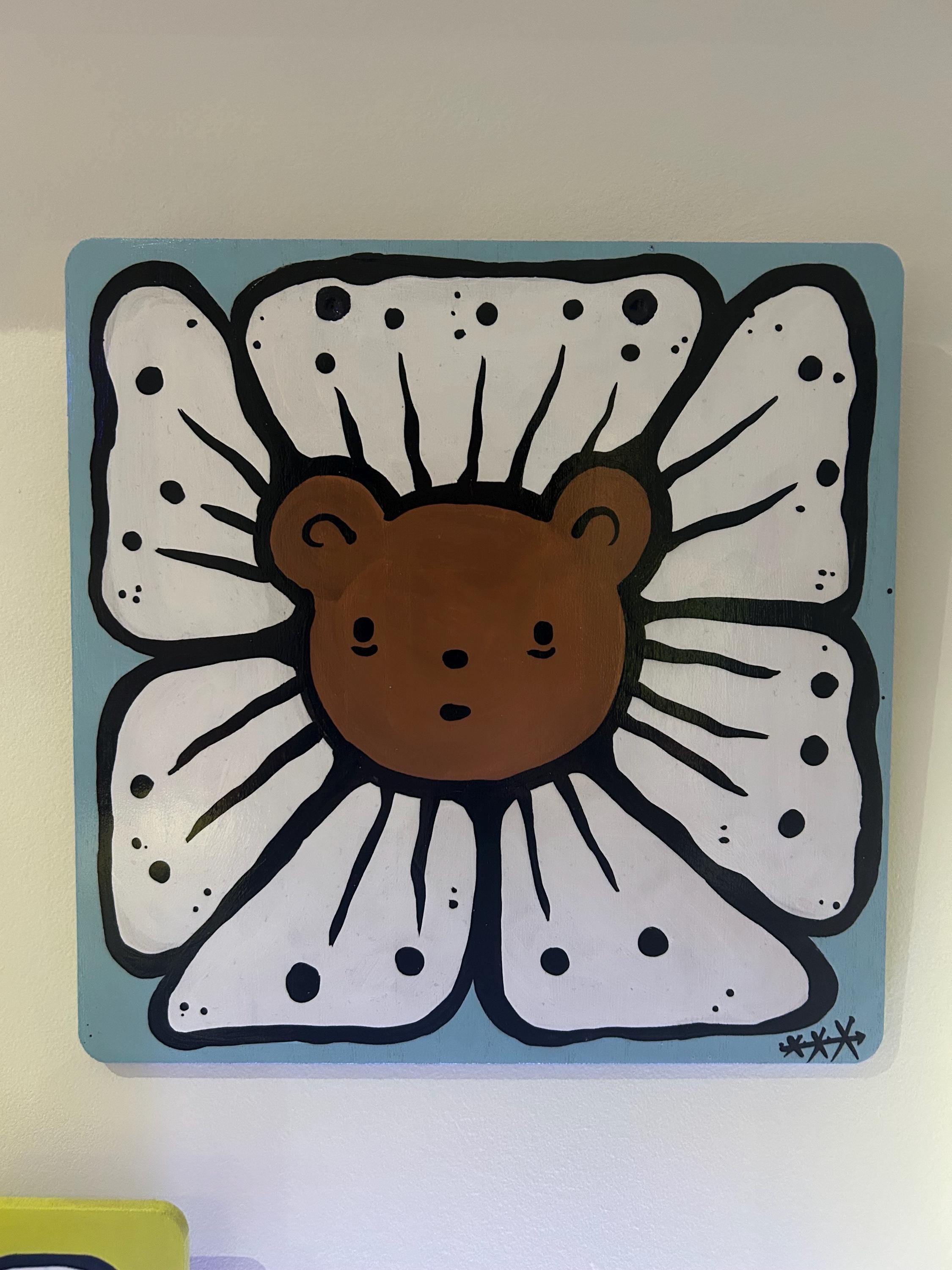 Bearly there, hold on it gets better - Acrylic painting on Wood