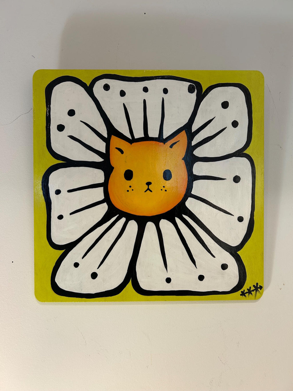I’m cute I swear - Acrylic painting on Wood