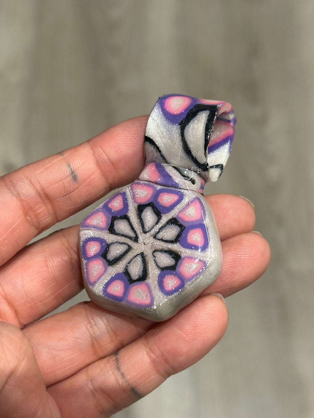 Polymer Cane Pendant