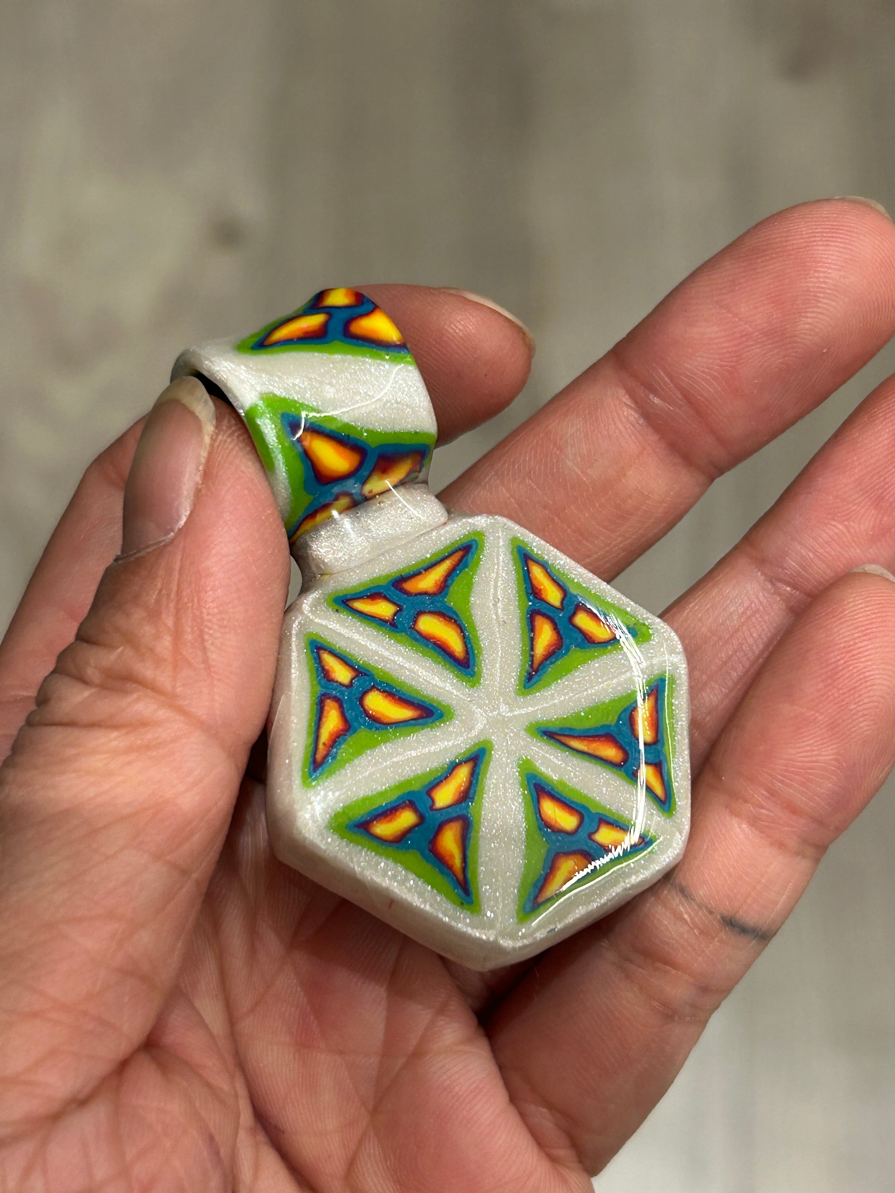 Polymer Cane Pendant No.4