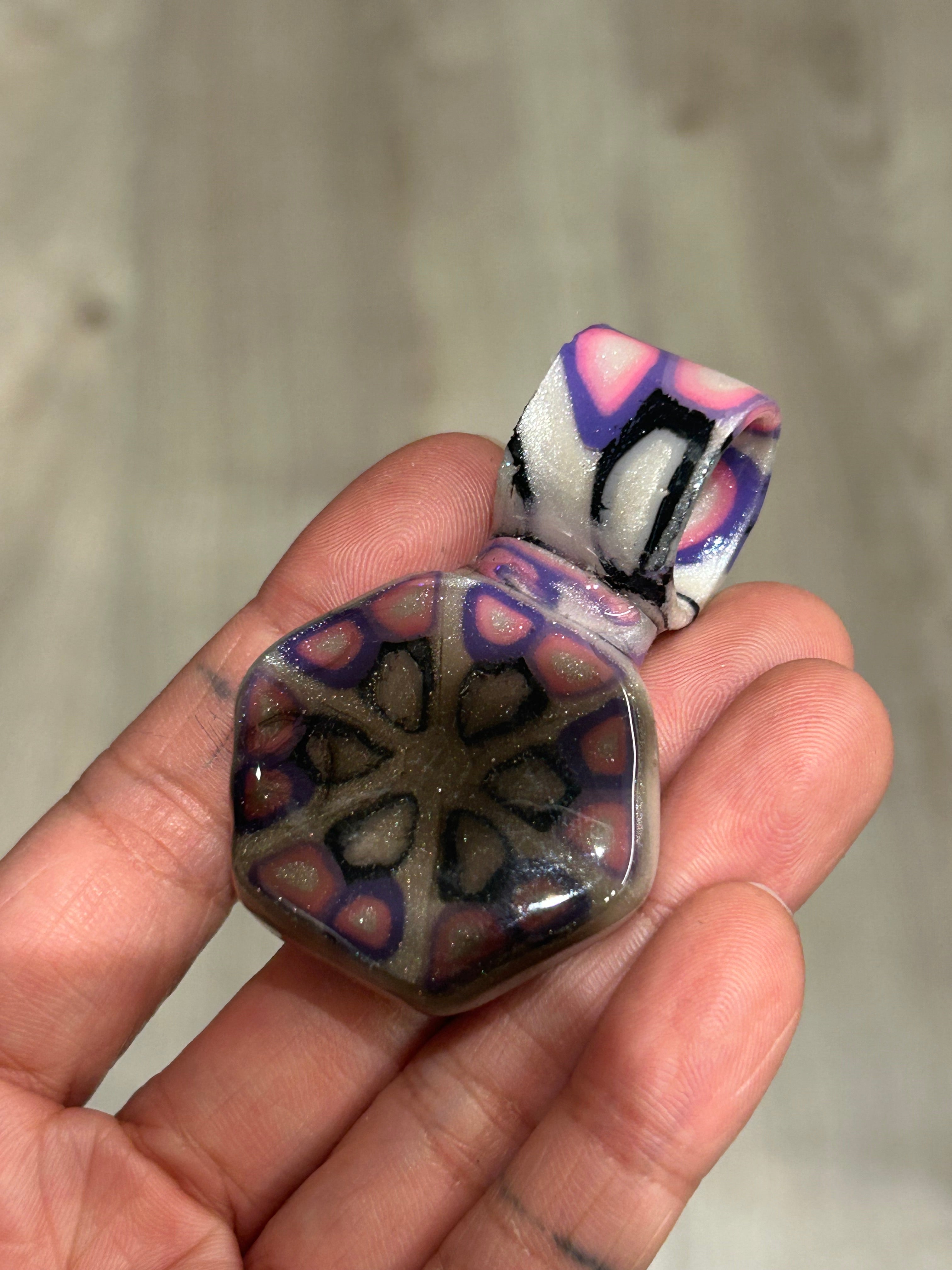 Polymer Cane Pendant