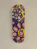 Follow the Pink Rabbit - Acrylic Skatedeck Painting