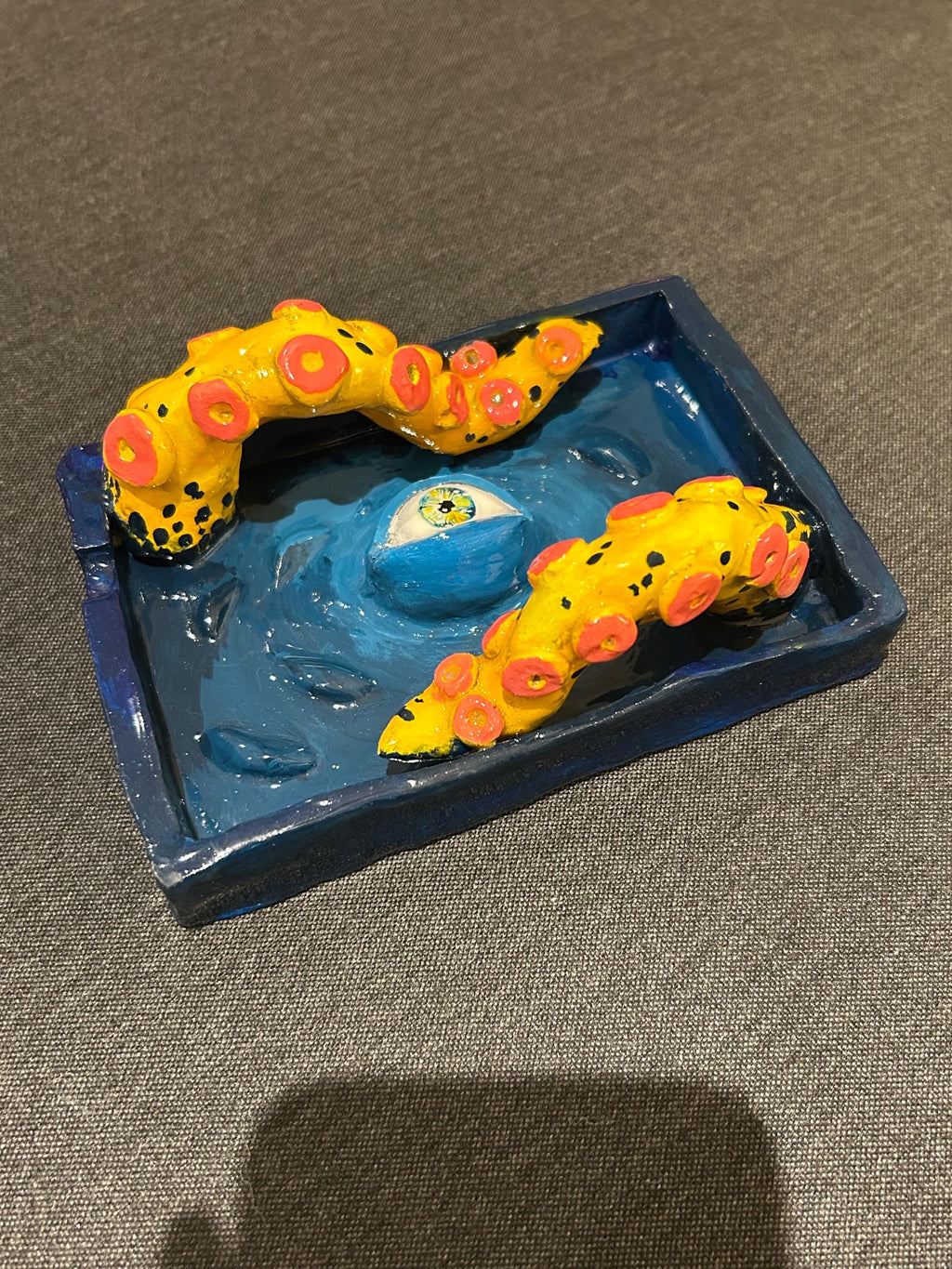 Tentacle Clay Ashtray no.4