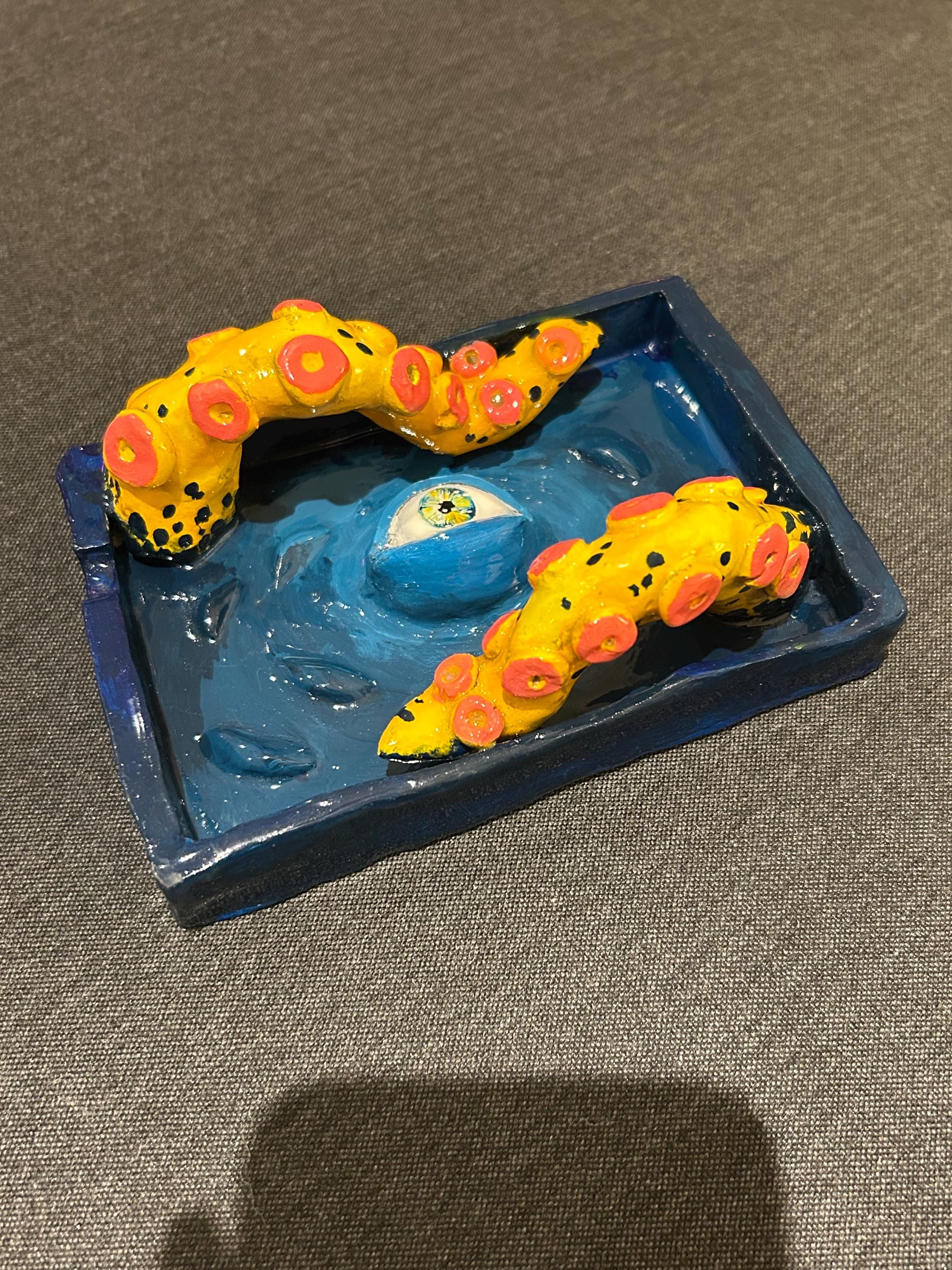 Tentacle Clay Ashtray no.4