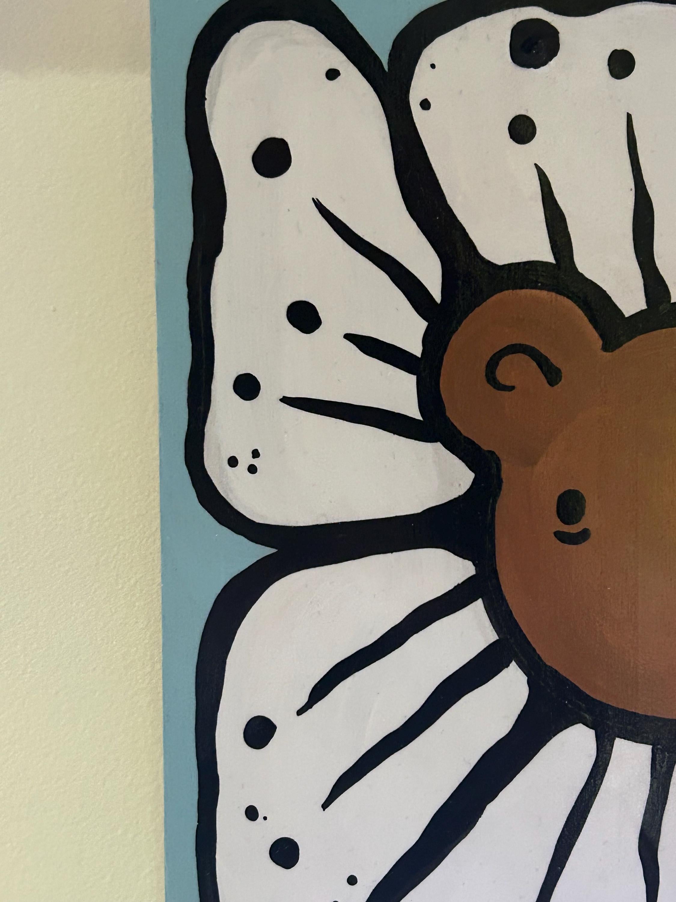 Bearly there, hold on it gets better - Acrylic painting on Wood