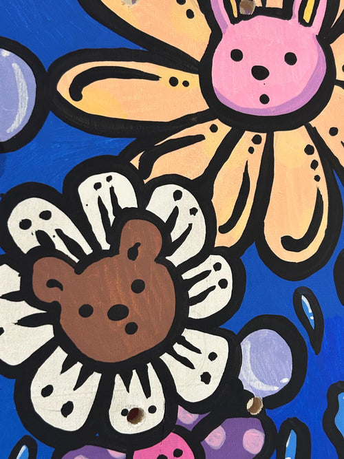 Remember to water your own garden as Well - Acrylic Skatedeck Painting