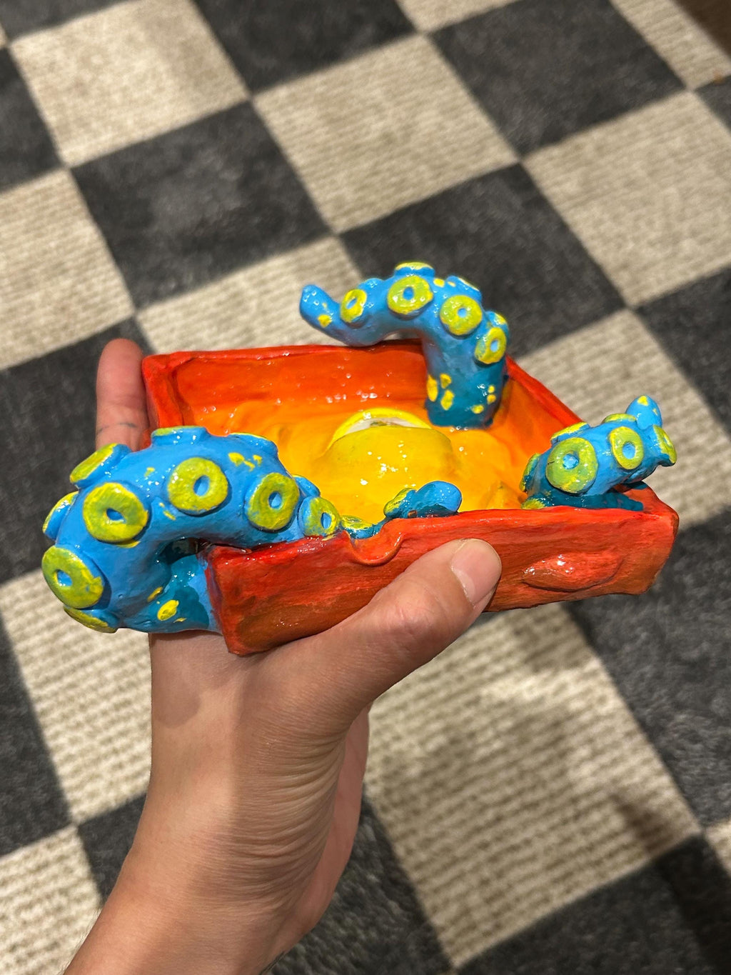 Tentacle Clay Ashtray no.3
